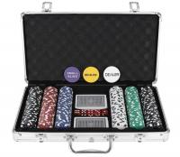 Pokereset Med 300 Marker i en väska