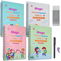 Magiska Rit- & Skrivböcker för Barn Återanvändbara