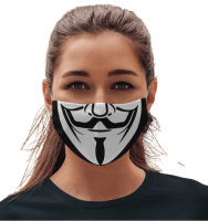 Tvättbart Andningsskydd / Ansiktsmask i Tyg V för Vendetta 