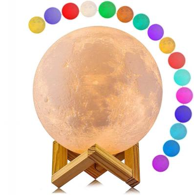 Månlampa Trådlös 3D Nattlampa