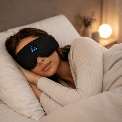 3D SleepPhones Sovhörlurar Bluetooth – Sovmask för Sidosovare