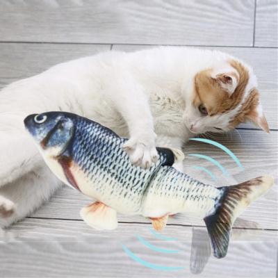 Sprattlande fiskleksak för katter