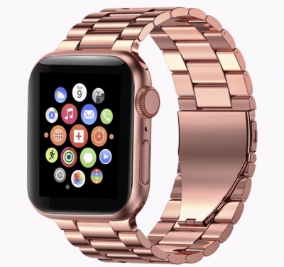 Apple Watch 42 / 44 mm Metallarmband - Roséguld