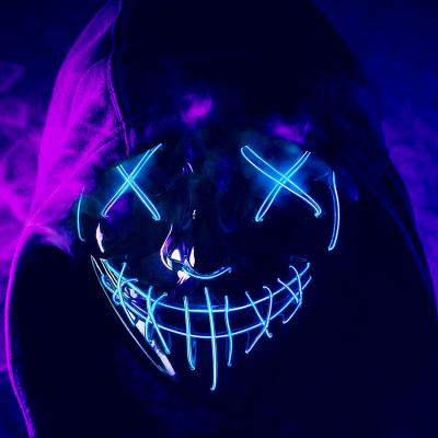 El Wire Purge LED Mask