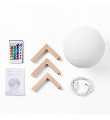 Månlampa Trådlös 3D Nattlampa