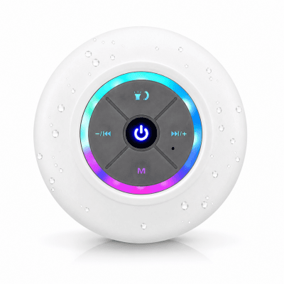 Vattentät LED Dusch Högtalare Bluetooth