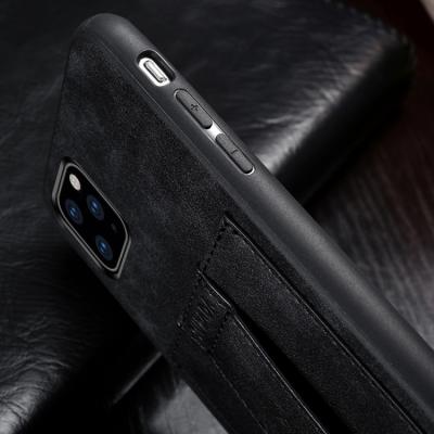 SULADA iPhone 11 Pro Max Läderskal med Korthållare