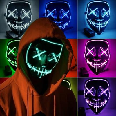 Halloween El Wire Purge LED Mask