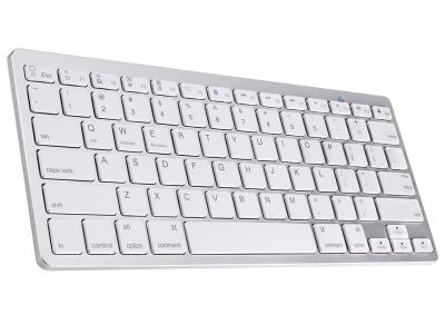 Kompakt vitt trådlöst Bluetooth-tangentbord med 78 tangenter, kompatibelt med PC, iPad och Mac