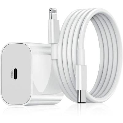 iPhone Snabbladdare PD 20W med Lightning till USB-C Kabel 1 meter / 2 meter