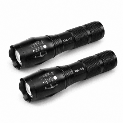 Superstark LED Ficklampa 3500LM – Vattentät Teleskopfokus XM-L T6