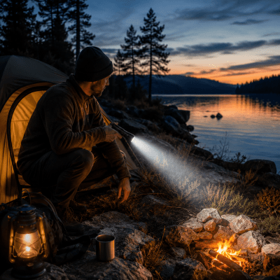 Superstark LED Ficklampa 3500LM – Vattentät Teleskopfokus XM-L T6