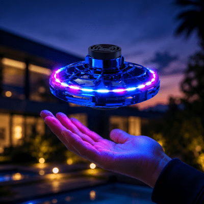 FlyNova Flygande UFO-Drönare LED