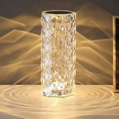 Trådlös Bordslampa LED Kristall - 16 Färger