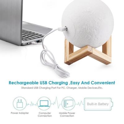 Månlampa Trådlös 3D Nattlampa