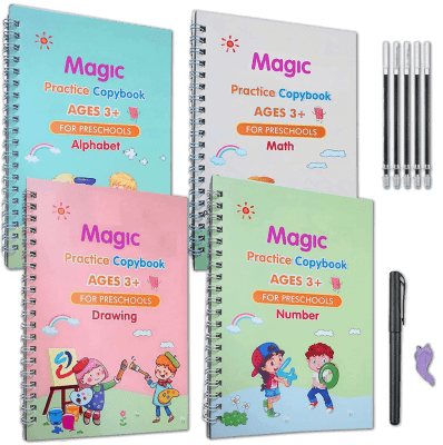 Magiska Rit- & Skrivböcker för Barn Återanvändbara