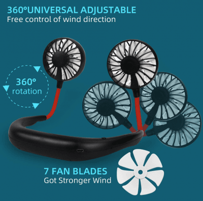 Justerbar Nackfläkt