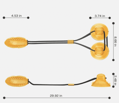 Hundleksak dragkamp Orange