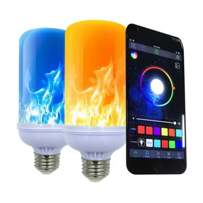 Flammande LED-lampa E27 med Smart APP