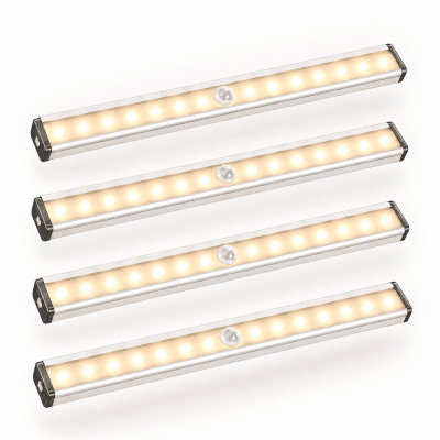 Trådlös LED-lampa med Rörelsesensor 21 cm – Dimbar & Uppladdningsbar
