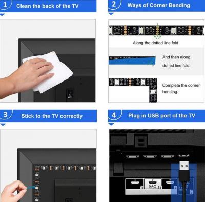 LED Slinga för Bakgrundsbelysning TV (2m)